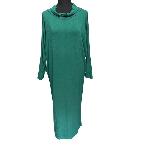 bryn Walker Dresses & Skirts - Bryn Walker Ilse Cowl Neck Dolman Sleeve Maxi Dress Green Siro Rayon XS